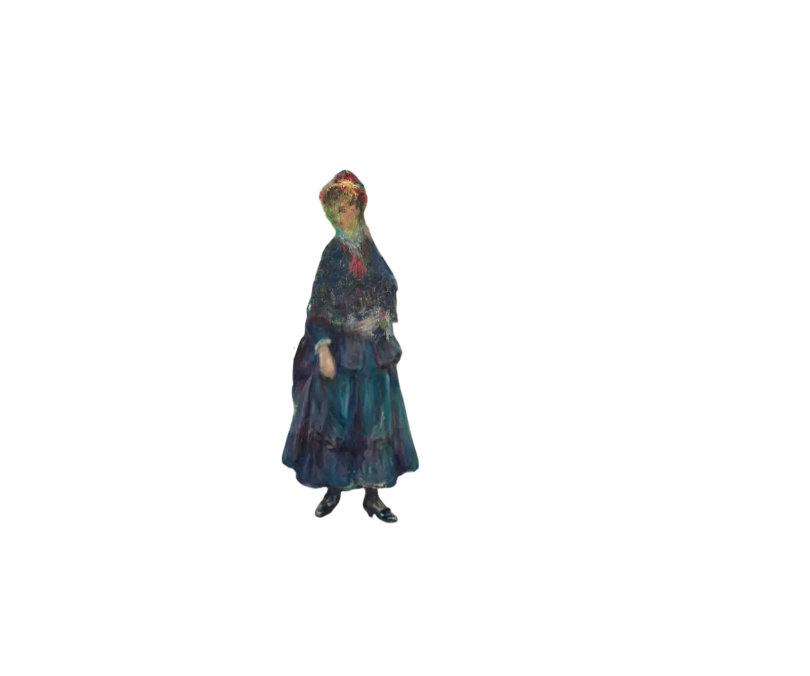 Clickable figure of the woman representing craft and philosophy